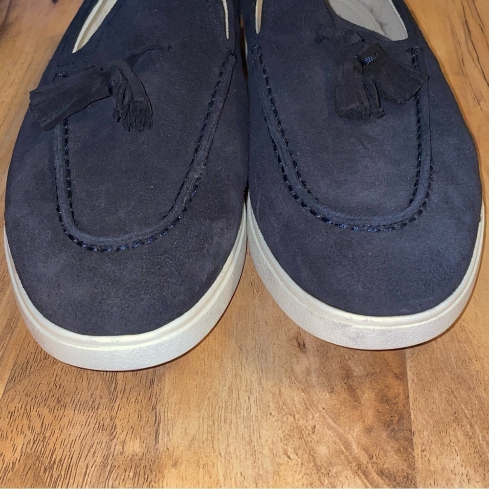Zara Athletic Tasseled Suede Leather Loafers Size 40 EU - Picture 5 of 10